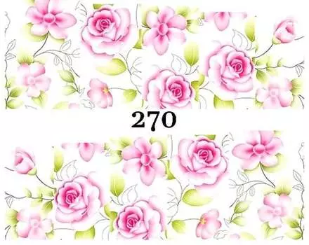 Водные наклейки для ногтей - №270, inna