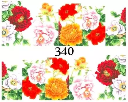 Водные наклейки для ногтей - №340, inna