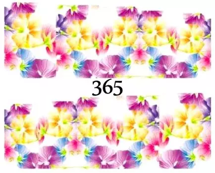 Водные наклейки для ногтей - №365, inna