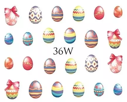 Водные наклейки для ногтей - № 36Вт., inna