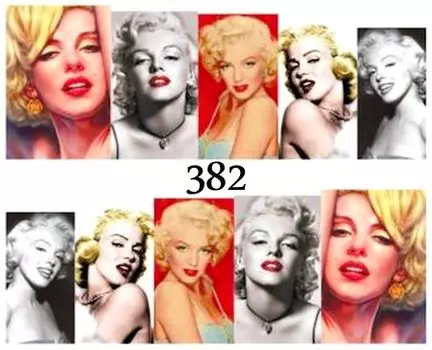 Водные наклейки для ногтей - №382, inna