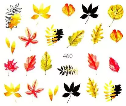 Водные наклейки для ногтей - №460, Raisin