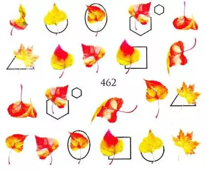 Водные наклейки для ногтей - №462, Raisin