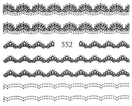 Водные наклейки для ногтей - №552, Raisin