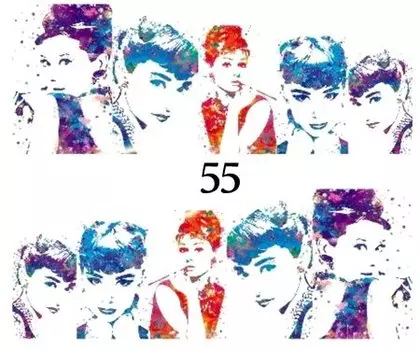 Водные наклейки для ногтей - №55, inna