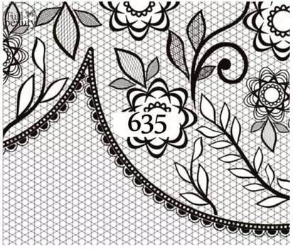 Водные наклейки для ногтей - №635, Raisin