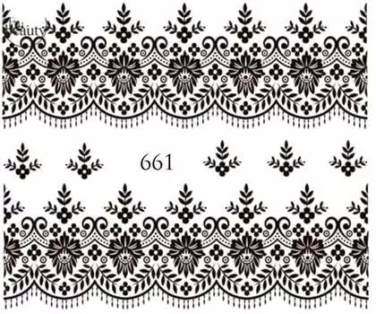 Водные наклейки для ногтей - №661, Raisin