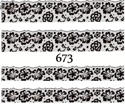 Водные наклейки для ногтей - №673, Raisin