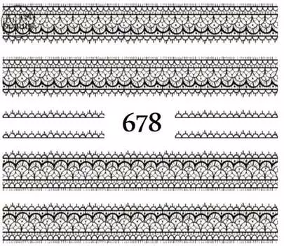 Водные наклейки для ногтей - №678, Raisin