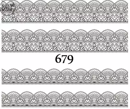 Водные наклейки для ногтей - №679, Raisin