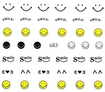 Водные наклейки для ногтей - №683, Raisin