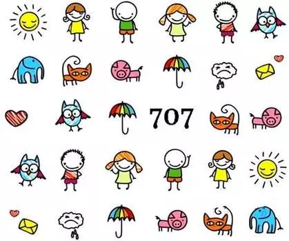 Водные наклейки для ногтей - №707, Raisin