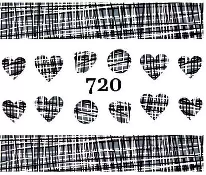 Водные наклейки для ногтей - №720, Raisin