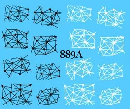 Водные наклейки для ногтей - № 889А, Raisin