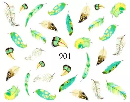 Водные наклейки для ногтей - №901, Raisin