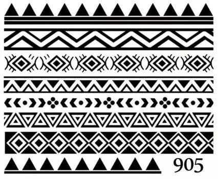 Водные наклейки для ногтей - №905, Raisin