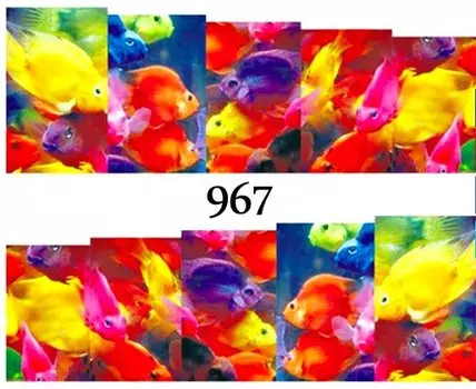 Водные наклейки для ногтей - №967, Raisin