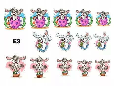 Водные наклейки для ногтей Пасхальная весна E3 Isabellenails