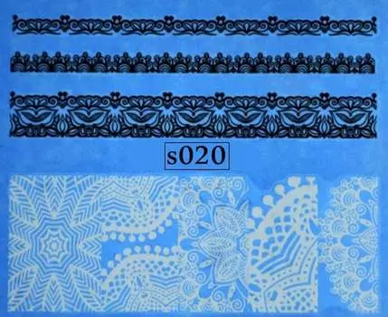 Водные наклейки для ногтей - № S020, Raisin