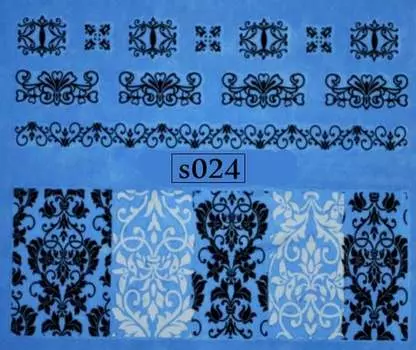 Водные наклейки для ногтей - № S024, Raisin