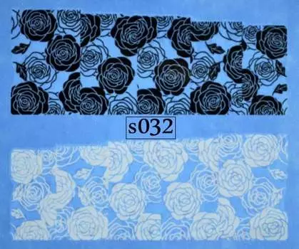 Водные наклейки для ногтей - № S032, Raisin