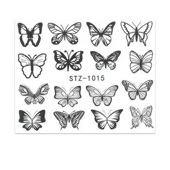 Водные наклейки для ногтей, STZ 1015 MollyLac, Molly Lac