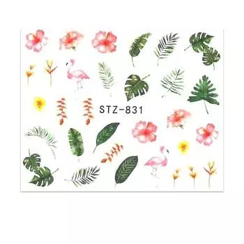 Водные наклейки для ногтей, STZ 831 MollyLac, Molly Lac