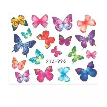 Водные наклейки для ногтей, STZ 996 MollyLac, Molly Lac