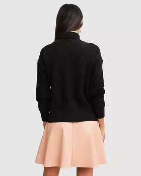 Водолазка Academy Belle&Bloom, черный