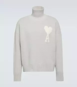 Водолазка ami de coeur из смеси альпаки Ami Paris, серый