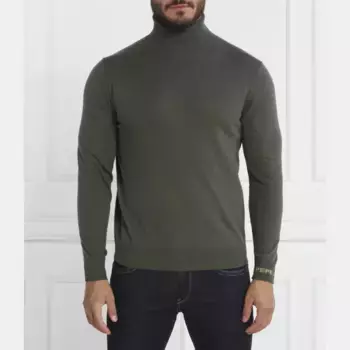 Водолазка Andre классического кроя с добавлением шерсти и кашемира Pepe Jeans London, зеленый