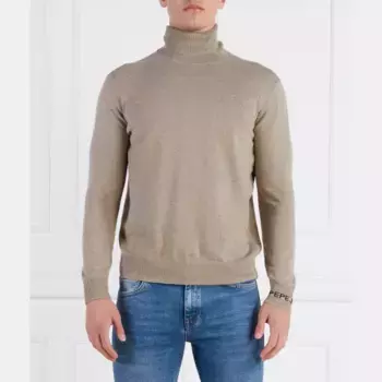 Водолазка Andre классического кроя с добавлением шерсти и кашемира Pepe Jeans London, бежевый