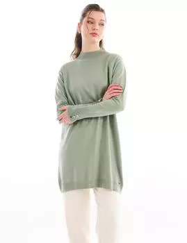 Водолазка Базовый трикотаж Туника Мосс Зеленый Kayra