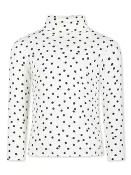 Водолазка Bonpoint с принтом вишни, белый