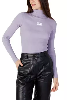 Водолазка Calvin Klein Jeans однотонная, фиолетовый