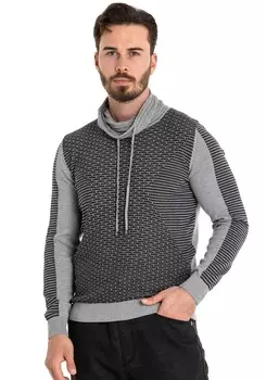 Водолазка CIPO & BAXX Sweater, цвет grey/dark grey