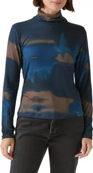 Водолазка Clara со сборками на шее Michael Stars, цвет Nocturnal Combo