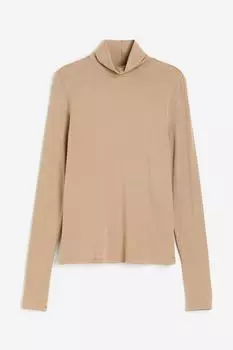 Водолазка H&M Turtleneck, бежевый