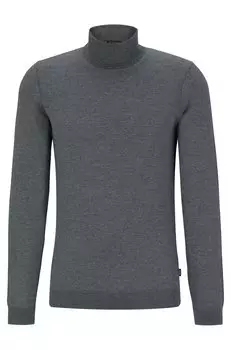 Водолазка Hugo Boss Slim-fit Rollneck In Virgin Wool, серый