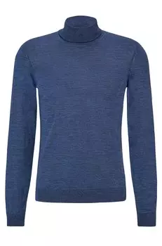 Водолазка Hugo Boss Slim-fit Rollneck In Virgin Wool, синий