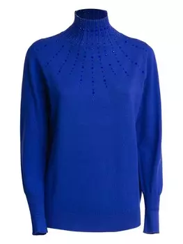 Водолазка Influencer Sweater Rhinestones, королевский синий