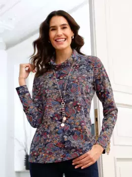 Водолазка Inspirations "Рубашка" Inspirationen, цвет морской волны