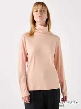 Водолазка из флиса Heattech Uniqlo, цвет 11 розовый
