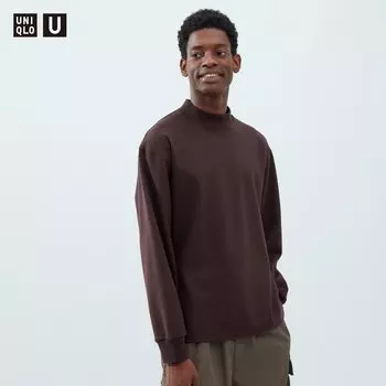 Водолазка из матового джерси Uniqlo, бордовый