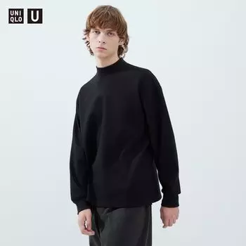 Водолазка из матового джерси Uniqlo, черный
