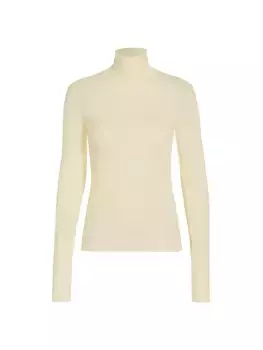 Водолазка из мериносовой шерсти Rhe, цвет off white