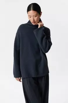 Водолазка из смеси кашемира & Other Stories, синий