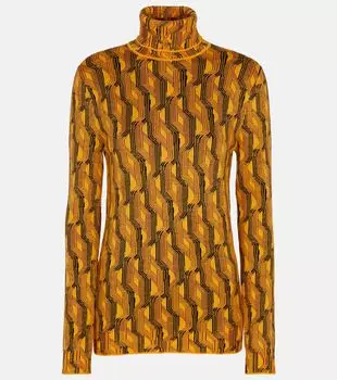 Водолазка из стрейчевой шерстяной смеси Prada, Mais+Bordeaux
