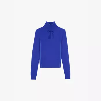 Водолазка из трикотажного джемпера из смеси кашемира The Kooples, синий