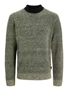 Водолазка JACK & JONES Sweater JCOSPACE, цвет mottled green